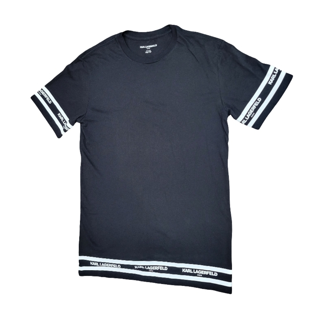 Karl Lagerfeld Women's Black T-Shirt - Size XS